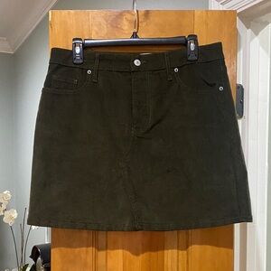 Old Navy Dark Green Mini Skirt